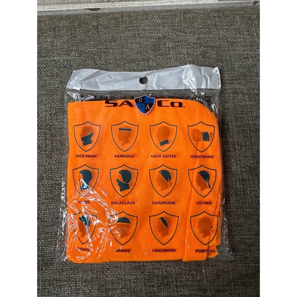 Salt Armour SA Co Orange Outdoor Face Shield Sun Mask Balaclava Neck Gaiter - Picture 2 of 3